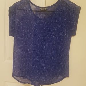 Polka dot/ Blue Papermoon Top